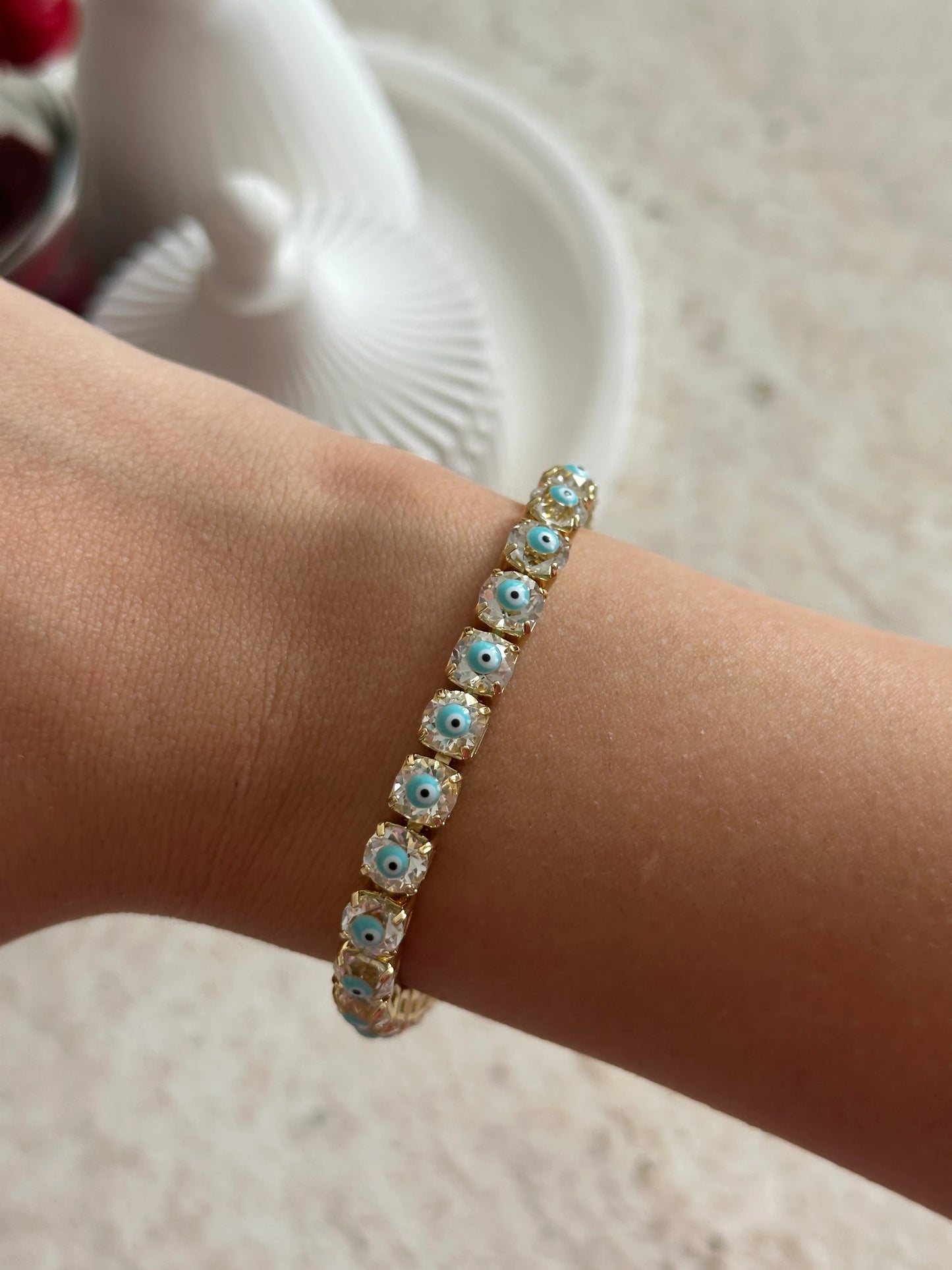 Nazar Su Yolu Kadın Çelik Bileklik