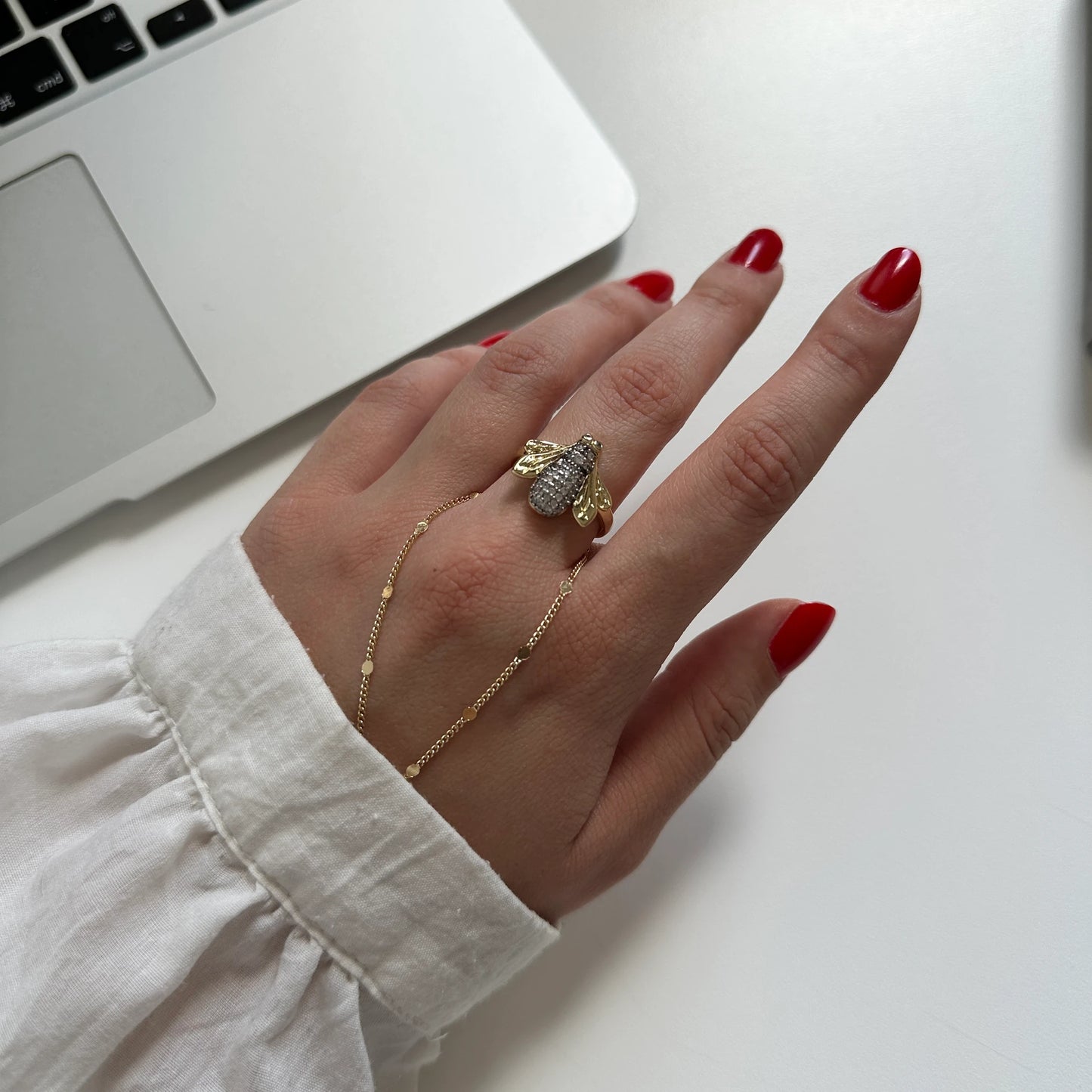 Arı Zirkon Taş Kadın Yüzük