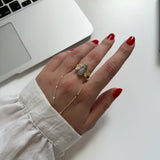 Arı Zirkon Taş Kadın Yüzük