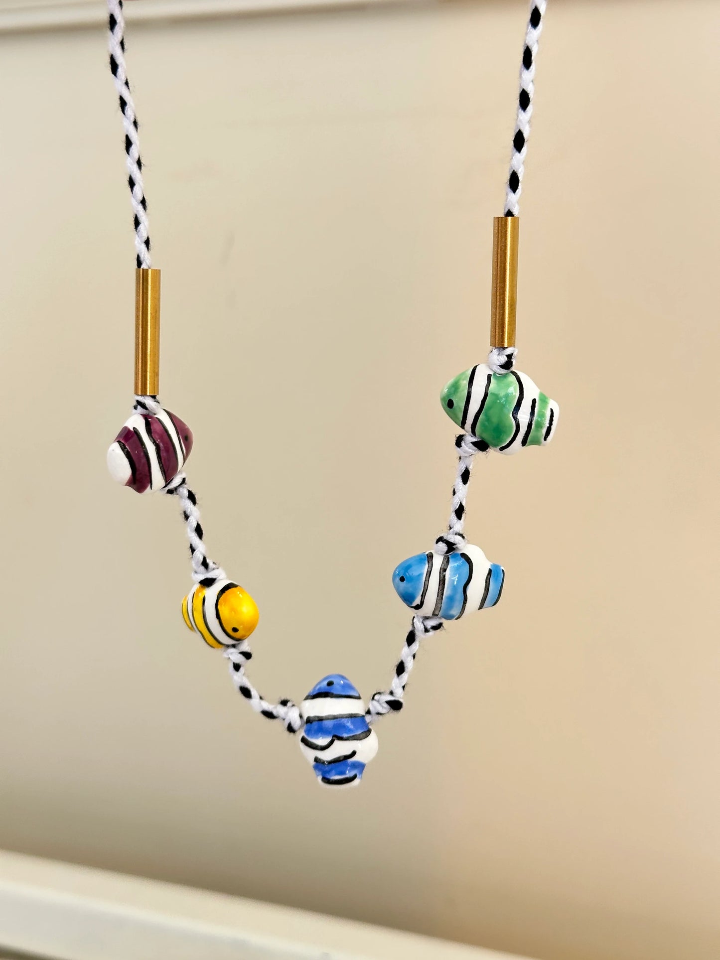 Balık Seramik İp Kadın Kolye