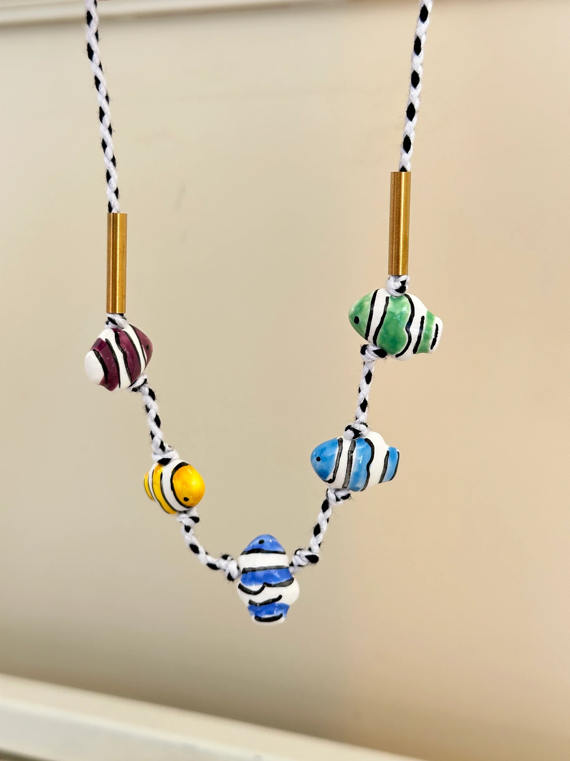 Balık Seramik İp Kadın Kolye