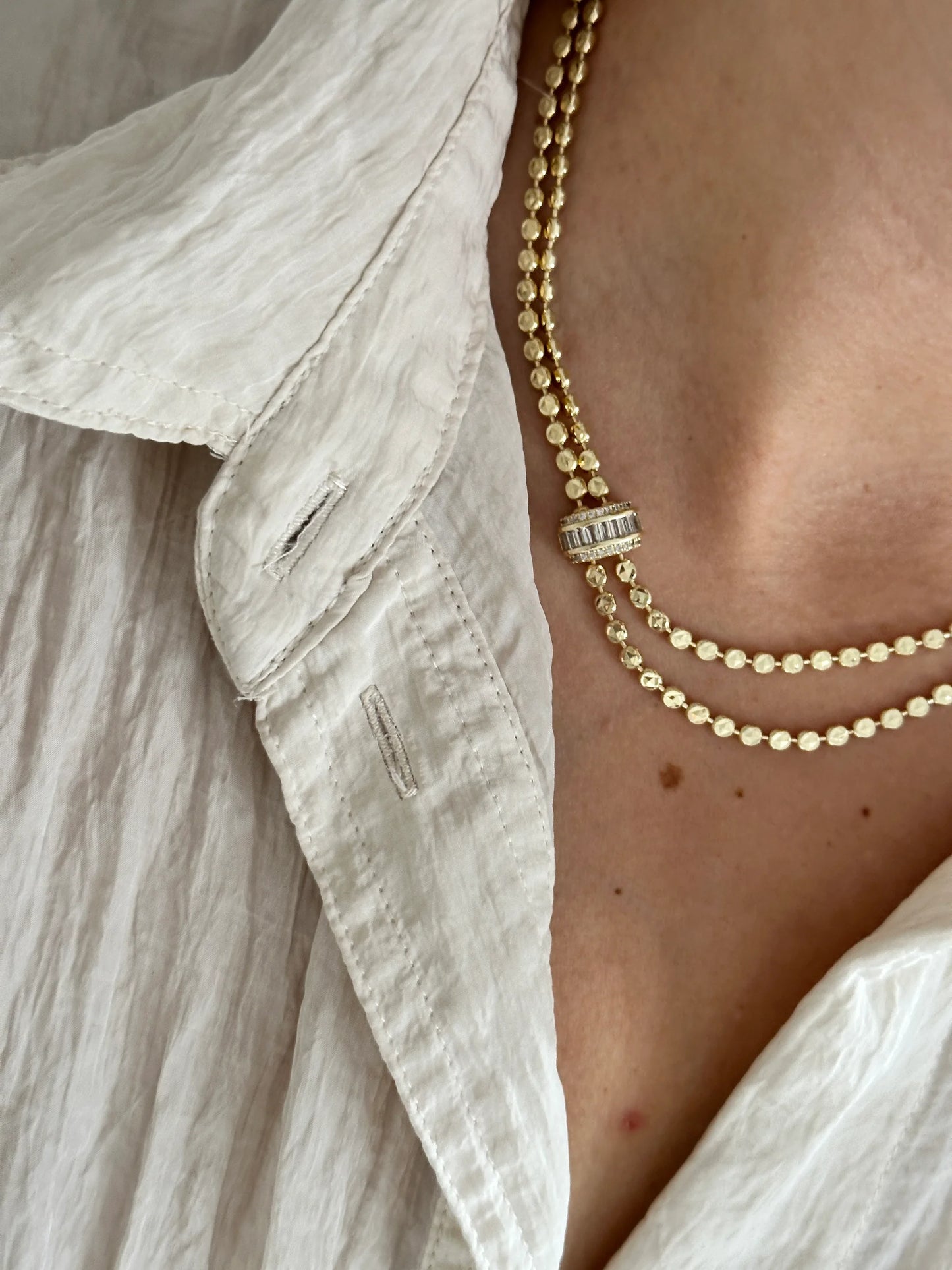 İkili Zirkon Sarmal Kadın Kolye