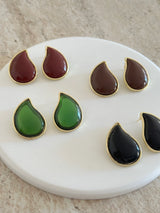 Damla Renkli Taş Kadın Küpe