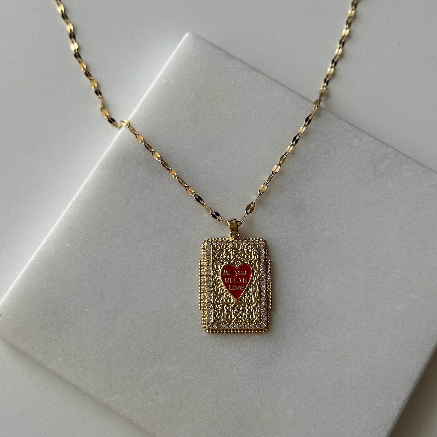 Love Çelik Tarot Kolye