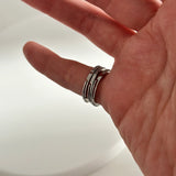 3'Lü Spinelli Ayarlanabilir Kadın Yüzük