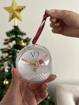 Yılbaşı Eldiven Murano Cam Boncuk Kişiye Özel Harf Kadın Şans Bilekliği