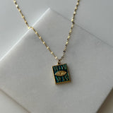 Antik Göz Çelik Kolye