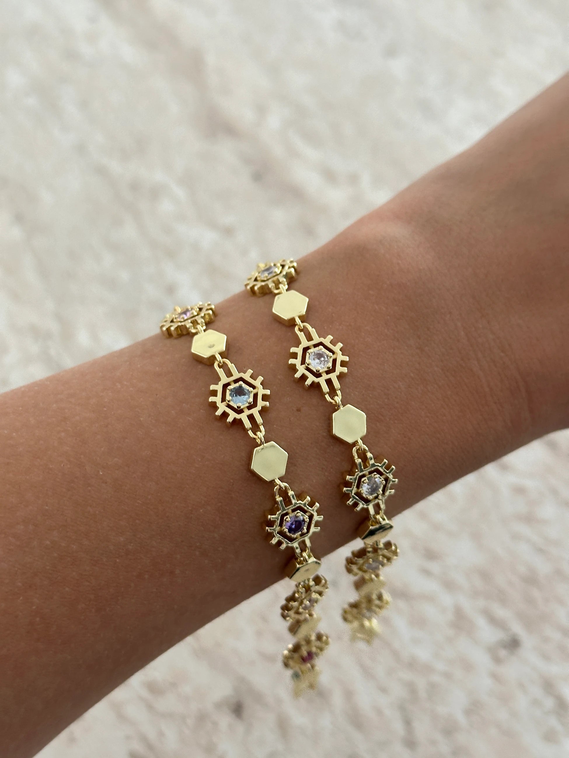 Taşlı VIP Kaplama Kadın Bileklik