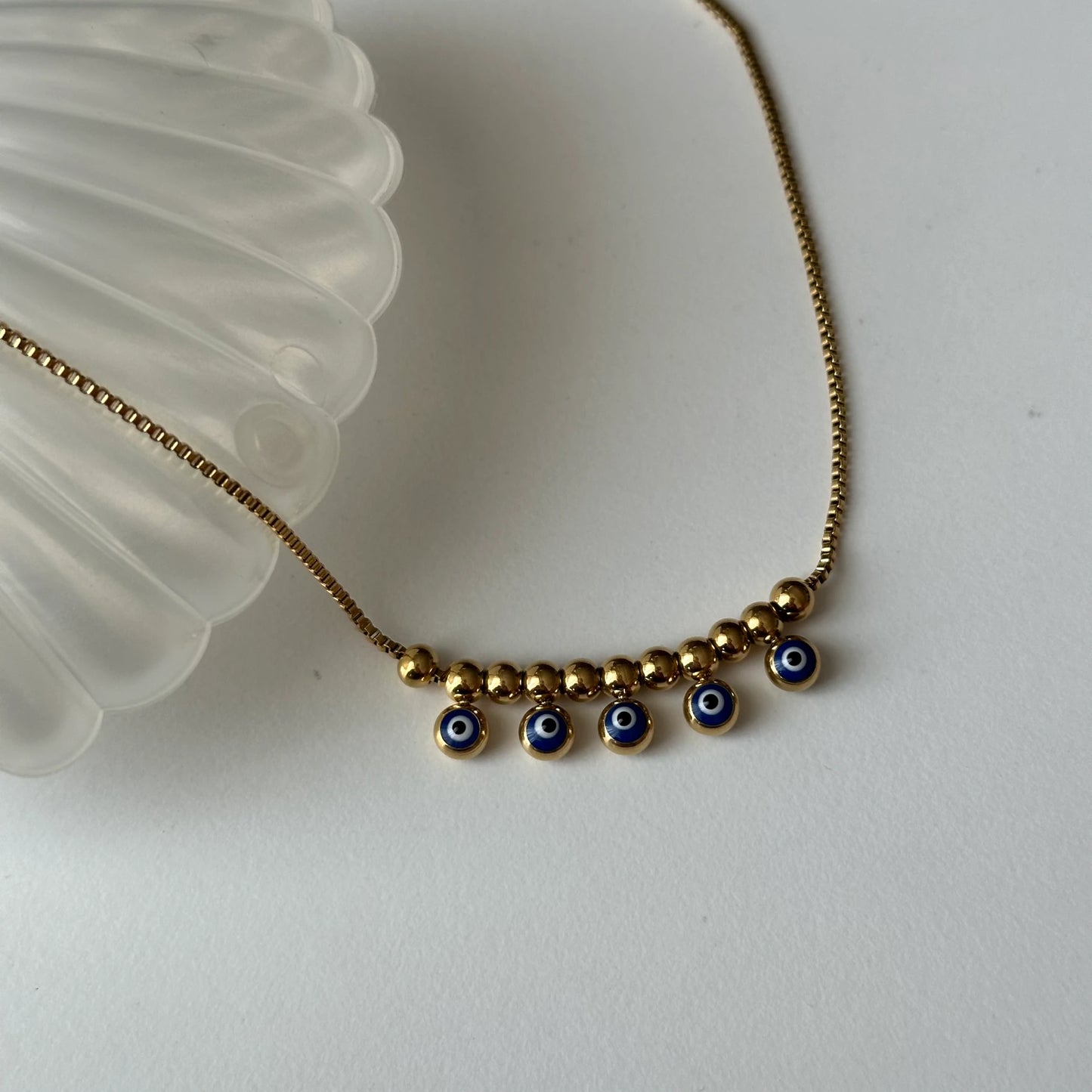 Nazar Boncuk Çelik Halhal